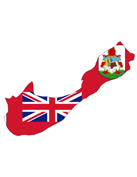 Bermuda Flag Map